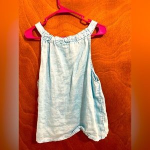 Blue Linen Top